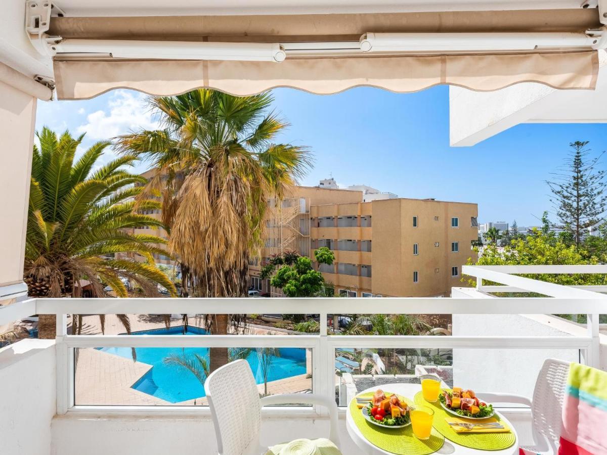 302 Modern, Light, Comfortable Studio With Swimming Pool Playa de las Américas Exterior foto